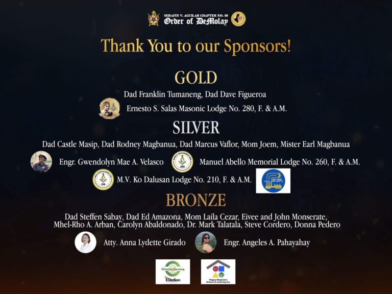 𝐓𝐡𝐞 𝟏𝟏𝟑𝐭𝐡 𝐏𝐮𝐛𝐥𝐢𝐜 𝐈𝐧𝐬𝐭𝐚𝐥𝐥𝐚𝐭𝐢𝐨𝐧 𝐨𝐟 𝐎𝐟𝐟𝐢𝐜𝐞𝐫𝐬: 𝐀𝐜𝐤𝐧𝐨𝐰𝐥𝐞𝐝𝐠𝐢𝐧𝐠 𝐎𝐮𝐫 𝐆𝐞𝐧𝐞𝐫𝐨𝐮𝐬 𝐒𝐩𝐨𝐧𝐬𝐨𝐫𝐬